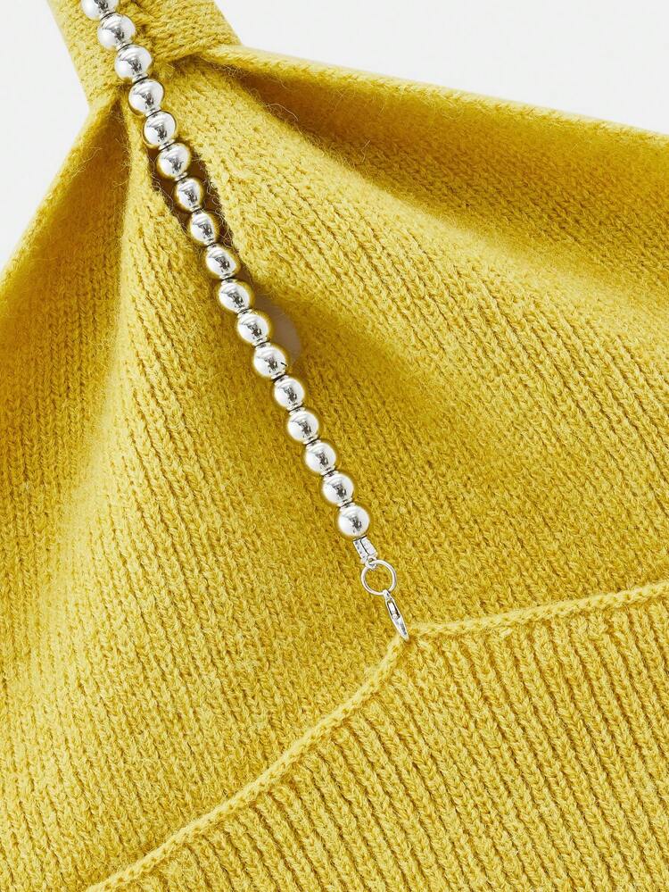 SHEIN Maija Elegante suéter de punto verde lima moderno urbano para mujer, apropiado para reuniones casuales, románticas y de vacaciones, como invitada de boda, de estilo vintage, para el Día de San Valentín