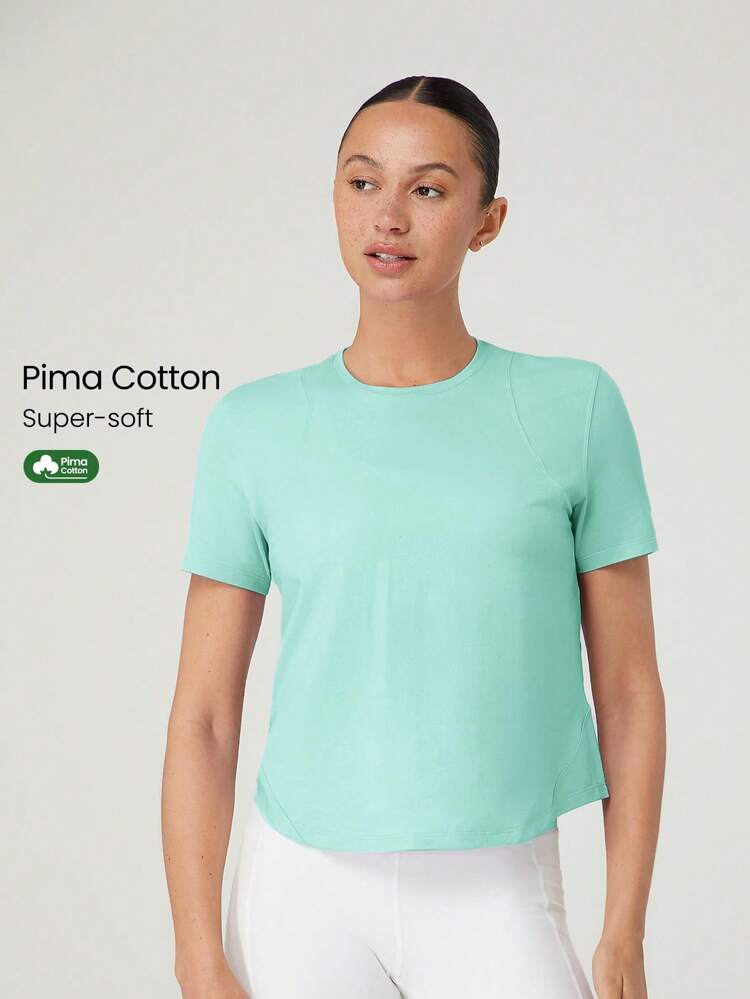 Pima Cotton Lifestyle Tee Summer Tank Top Gym Wear Spring