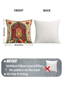4pcs Ramadan Kareem Party Decoration Moon Lamp Lantern Lights Floral Pillow Covers Green Red Blue Beige Velvet Cosy Soft Pillowcases One Sided Printing For Living Room Bedroom Sofa Bed Decor Without Pillow Inserts