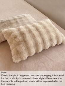 2/3 pièces Ensemble de couette en polyester duveteux de couleur kaki, style moderne, taille king, chaud et confortable pour l'automne/l'hiver (1 housse de couette + 1/2 taies d'oreiller, sans couette et sans oreiller)