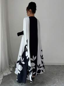 Selianne 女士花卉印花蝙蝠袖长夹克