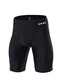 Manfinity Swimmode CODE Black Compression Shorts For Men: Long Leg Swimwear For Optimal Support And Comfort