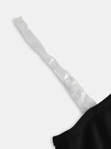 SHEIN Tween Girls Street Style Casual Racerback Tank Top & Straight Leg Pants Set - Multicolor - View 3