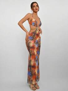 Aloruh Women's Long Casual Dress, Minimalist And Fashionable For Everyday Wear - Multicolor - View 6