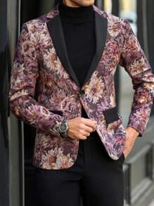 Manfinity AFTRDRK Blazer style minimaliste casual pour homme, convient pour un port quotidien