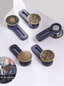 SHEIN 10 buc nasturi retractabili pentru bărbați sau femei, fără pantaloni de cusut pentru talie de extensie pentru blugi, guler, manșete (10 stiluri)