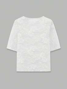 Maija Nuevo top de camiseta sin mangas con encaje en capas, versátil para negocios, casual, festivales de música, playa, uso diario, vacaciones urbanas románticas, adecuado para salidas, fiestas, bodas, ceremonias de graduación, blusas de mujer, verano 2025 - Blanco - Ver 8