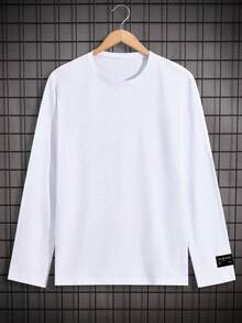 RueChic Men Label Detail 3pcs Pack Solid Regular T-Shirts - Multicolor - View 3