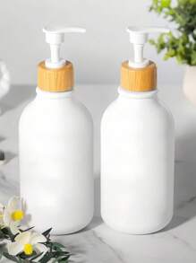 SHEIN 1 件黑色 16.91 盎司皂液器、乳液分配器、带泵的空沐浴皂液器瓶，适用于洗发水、沐浴露、护发素、浴室配件、浴室储物和收纳盒、家居装饰、家居用品、洗涤剂容器、洗涤液、洗手液喷雾、沐浴露 - 彩色 - 查看 7