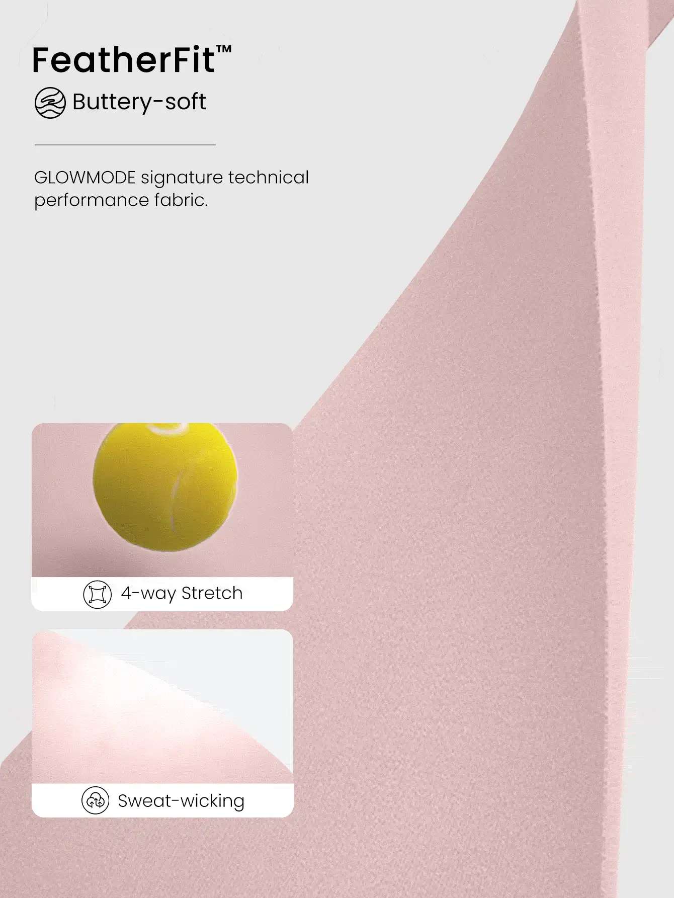 GLOWMODE FeatherFit™ T-Neck Racerback Tank Top Light Support Low Impact Yoga Studio Fall Winter