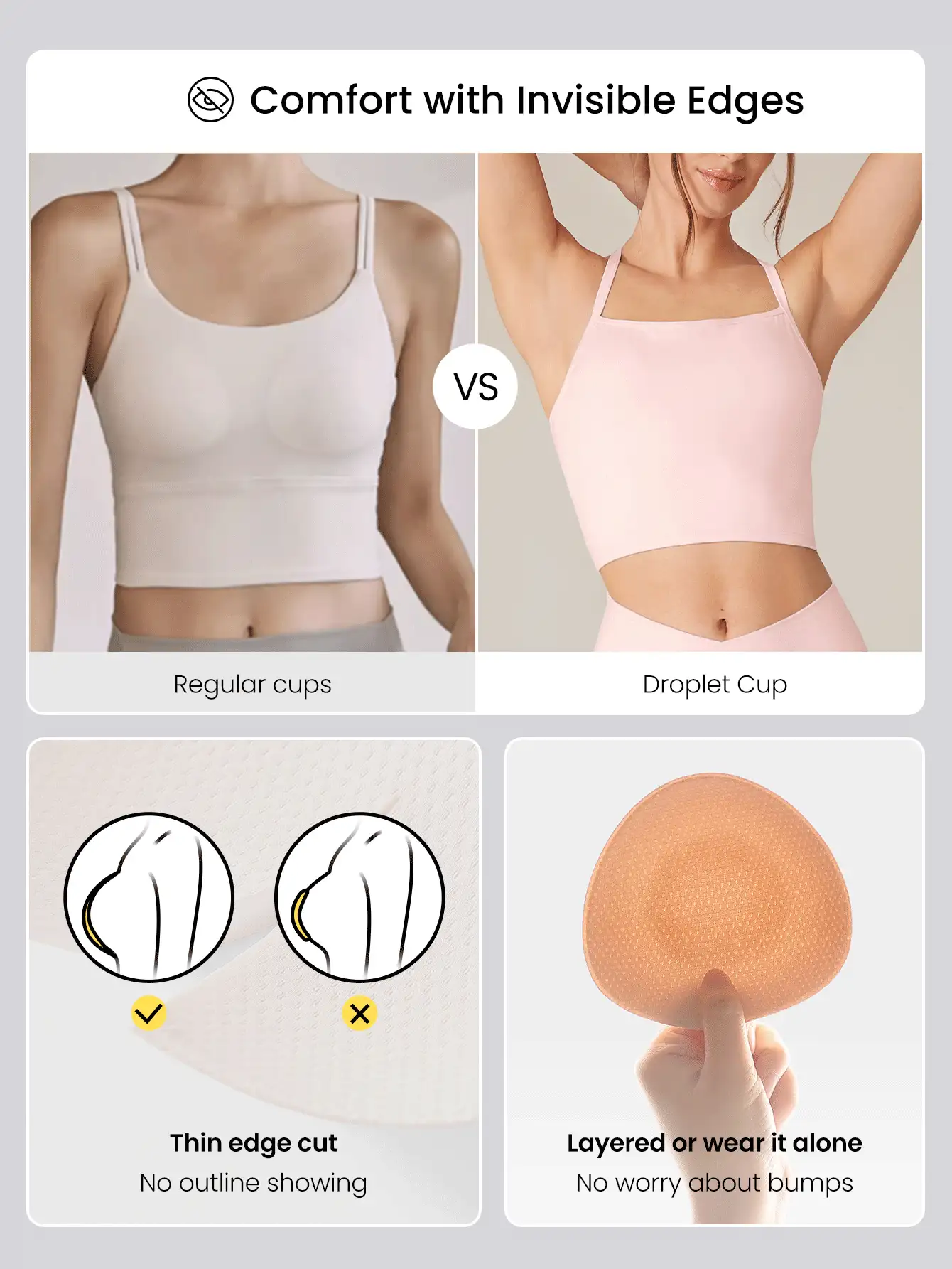 FeatherFit™ T-Neck Racerback Tank Top Light Support Low Impact Yoga Pilates Studio Spring Summer