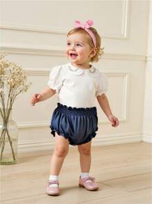 Souflis Souflis Baby Girl High Waist Triangular Briefs Bottom - Blue - View 7