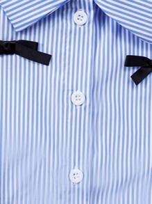 Tween 女童蝴蝶结泡泡袖领衬衫搭配百褶裙 2 件套 - 彩色 - 查看 8