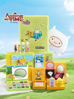 Adventure Time | SHEGLAM Full Collection Set completo Graduación Cumpleaños Vacaciones Verano Otoño Y2k Elegante Moda Mujeres Niñas Marca Maquillaje Cosmético Belleza Fiesta Playa Viaje Camping Aire libre Escuela Campus Excursión Festivales Decoración Regalo Presente Rosa Chica Cosplay Mejor Color Encanto Vibra