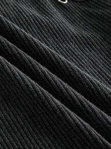 SHEIN EZwear Plus Size Black Acid-Washed Suspender Top, Street Style For Spring/Summer - Black - View 4