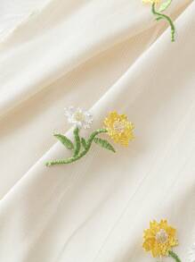 DreamSkyne Plus Size Women Floral Embroidered Halter Neck Dress, Elegant Beach Summer Dress