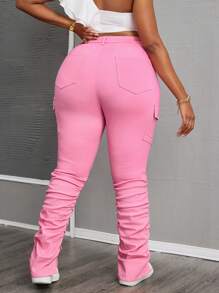 SHEIN ICON Plus Size Casual Denim Jeans, Simple & Fashionable For Daily Wear