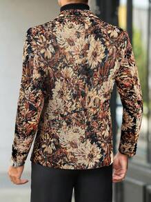 Manfinity AFTRDRK Men's Casual Blazer Jacket, Simple & Fashionable For Daily Wear - Multicolor - View 2