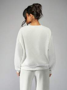 Missguided x Playboy Felpa con stampa grafica di marca - Grigio Chiaro - Visualizzare 2