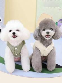 Chaleco/chaqueta de invierno cálida para gatos y perros con anilla en D para perros pequeños y medianos, ropa de abrigo para mascotas, disfraz de perro, conjunto de chaleco para cachorros de Yorkshire Terrier, Chihuahua y gatos