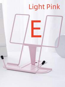 SHEIN 1 件金属书架书架适用于书桌，可调节阅读支架，便携式食谱文件夹，坚固的打字支架，适用于食谱教科书平板电脑音乐书籍，带页夹，重返校园 - 均碼 - 查看 10