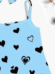 女婴休闲简约修身吊带连衣裙，适合夏季 - 白色 - 查看 4