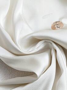 SHEIN Clasi Plus-Size Women's Woven Holiday Regular Summer Shirt - Apricot - View 3