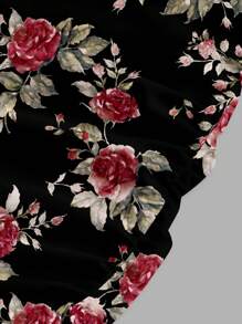 SHEIN MOD 女士花卉印花短裙，度假女士，情人节，邮轮女士性感，裙子，复古服装女士适合外出 - 彩色 - 查看 3