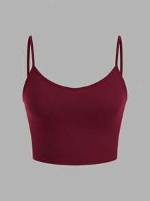 SHEIN EZwear 3 件女式修身短款吊带背心，适合夏季 - 彩色 - 查看 8