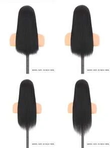 TrueHD Tóc giả không keo dán 9Am Hair Store, kiểu tóc thẳng, kích thước 6 x 4, dài 8-16 inch (kiểu tóc bob), 18-30 inch (dài toàn bộ), chất liệu ren 180%, màu tự nhiên, đường chân tóc đã được tỉa sẵn, mềm mượt, dễ sử dụng, phù hợp cho người mới bắt đầu. Tóc giả không keo dán, phụ kiện trang điểm Halloween dành cho nữ, quà tặng kèm miễn phí. - SNatural - Xem 10