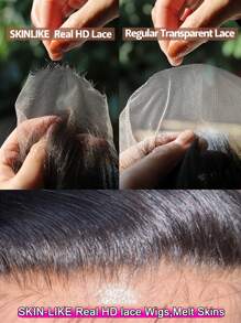 TrueHD 無膠透氣空氣波浪髮型 5x5高清拉絲閉合髮型 4-27亮點預抽深度波浪式人髮樣式女士髮型 - SP4/27 - 查看 11