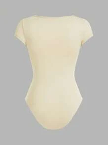 SHEIN EZwear 4 件套女士圆领短袖紧身衣，多色，适合夏季 - 彩色 - 查看 6