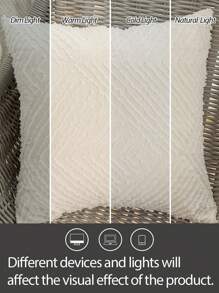 1pc 3D Floral Pattern Pillowcase (Pillow Insert Not Included), Lightweight Breathable Soft And Comfortable, Suitable For Men/Women Dorm, School, Bedroom, Living Room Sofa Decor