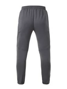 Gym Rark Calça de corrida masculina cinza com cintura ajustável por cordão e punhos canelados. - Cinza escuro - Ver 2