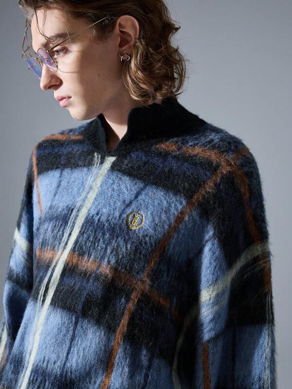 NEON BLANC Men's Fashion Street Wear Mohair Soft Warm Turtleneck Sweater
