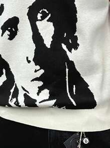 Manfinity Roghcode Camiseta sin mangas de punto con estampado de figura para hombres - Multicolor - Ver 7