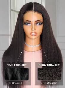 TrueHD 9am Hair Store Wear And Go Glueless Kinky Straight 6*4 HD Lace Closure Wig Pre Cut & Pre Plucked With 180% Density 8-16 Bob Inch 18-30 Inch Long Hair Natural Color Human Hair Wig Top Quality Stylish Wig Beginners Friendly Hair Accessories For Women Glueless Frontal Wigs Weaves Human Hair Vacation Essentials Halloween Costume