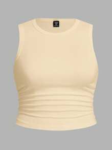 Comfortcana Bộ 3 áo tank top cỡ lớn, kiểu dáng thường ngày, màu trơn và họa tiết da báo, ôm dáng, thích hợp cho mùa hè. - Nhiều màu - Xem 10