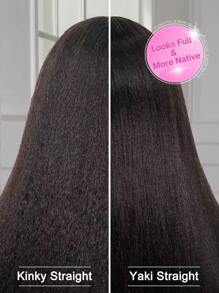 TrueHD 9am Hair Store Wear And Go Glueless Kinky Straight 6*4 HD Lace Closure Wig Pre Cut & Pre Plucked With 180% Density 8-16 Bob Inch 18-30 Inch Long Hair Natural Color Human Hair Wig Top Quality Stylish Wig Beginners Friendly Hair Accessories For Women Glueless Frontal Wigs Weaves Human Hair Vacation Essentials Halloween Costume