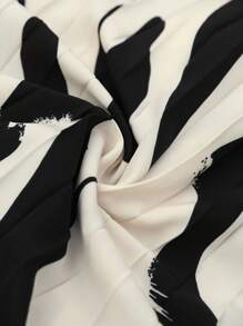 Breezaya Women's Bohemian Style Summer Asymmetric Neck Printed Ruffle Vacation Dress - Multicolor - View 3