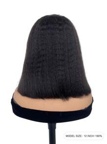 TrueHD 9AM HAIR STORE 无胶高清蕾丝蓬松直发 6*4 4C 型发际线蕾丝闭合假发 自然色 即戴即走 10-14 英寸波波头 180% 密度 预剪高清蕾丝 高品质 打造迷人造型 适合女性日常佩戴 假发 女士礼物 - SNatural - 查看 5