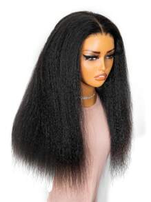 TrueHD 9am Hair Store Wear And Go Glueless Kinky Straight 6*4 HD Lace Closure Wig Pre Cut & Pre Plucked With 180% Density 8-16 Bob Inch 18-30 Inch Long Hair Natural Color Human Hair Wig Top Quality Stylish Wig Beginners Friendly Hair Accessories For Women Glueless Frontal Wigs Weaves Human Hair Vacation Essentials Halloween Costume