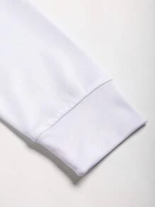 Manfinity Sport Corelite Tricou pentru bărbați cu mânecă lungă, cu gât rotund, cu imprimeu numeric, pentru antrenament fitness