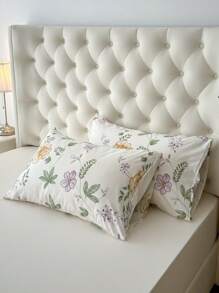 2 件 100% 涤纶花卉信封枕套，无填充物 - 彩色 - 查看 2