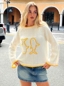 Forever 21 秋冬季 万圣节 圣诞节 新年 外出 毕业舞会 优雅 正式 奢华 时尚 商务休闲 生日 办公室 乡村音乐会 夜店 性感 西部风 工作 街头风 复古 节日 鸡尾酒会 锐舞派对 舞会 夏威夷 机场 趣味 基本款 早午餐 2000年代风格 紧身 复古风 教堂 返校节 优雅 派对 端庄 约会之夜 灰色 海军蓝 时尚 浪漫 长袖白色毛衣 秋季 冬季 - 黃色 - 查看 3