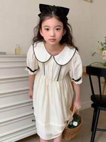 DAZY Tween Girl Fall Dress,Back To School Clothes - White - View 3
