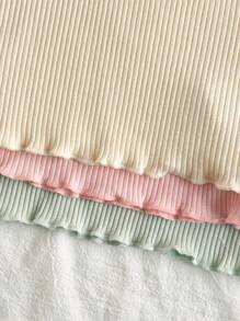 Vintaside Kids Young Girls Casual Solid Color Short Sleeve Top And Shorts Set - Multicolor - View 9