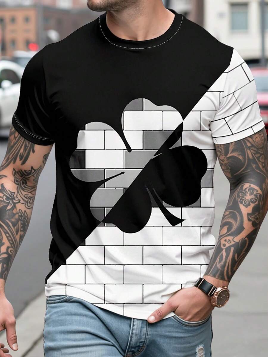 Manfinity LEGND Fitted T-Shirt, White Blank, Minimalist & Fashionable Casual Everyday Wear - White - View 1