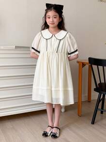 DAZY Tween Girl Fall Dress,Back To School Clothes - White - View 4