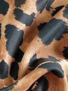 Swim Vcay Springbreak Women Beach Wear Leopard Print Spaghetti Strap Crop Top And High Cut Bikini Bottoms 2 Pieces Sexy Swimwear For Summer Beach Vacation - Multicolor - View 5